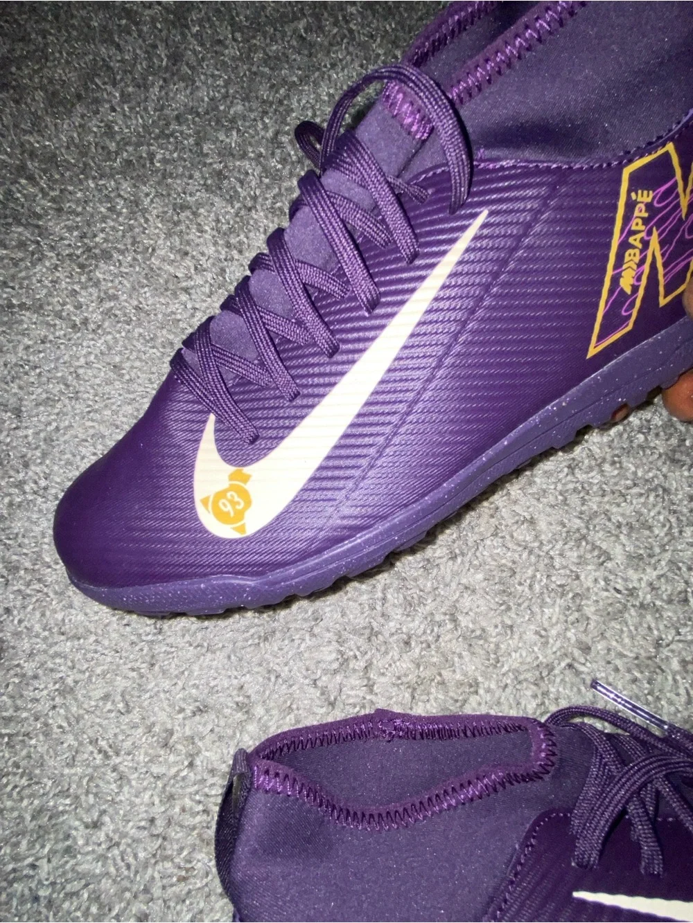 Nike Jr. Mercurial Superfly 9 KM (Kylian Mbappé) Turf cleats